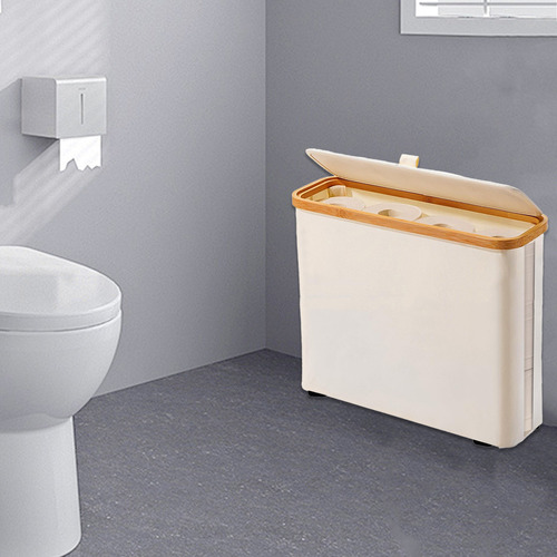 Cesta Transparente Para Guardar Rollos De Papel Higiénico Q,