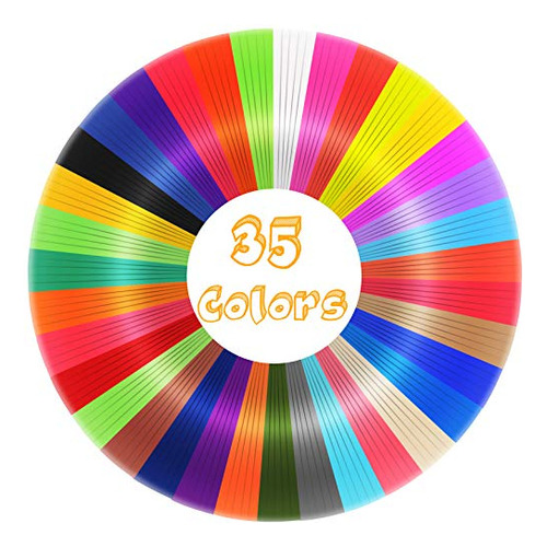 Recambios De Filamento De Bolígrafo 3d De Pla De 35 Colores 