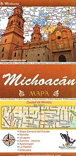 Libro : Michoacan, Mexico, State And Major Cities Map -...