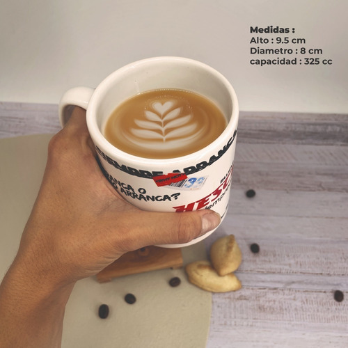 Taza De Ceramica Bujias Hescher Modelo Graffiti