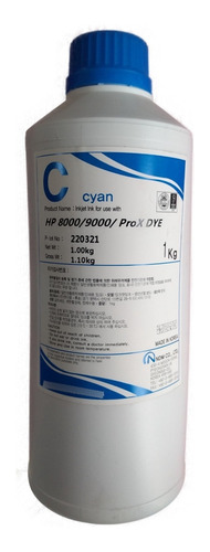 Litro De Tinta Cian Compatible Con Impresoras De Tanque Hp