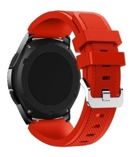 Pulseira Silicone Basic Para Galaxy Watch 46mm Vermelha