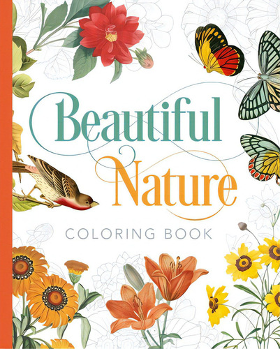 Beautiful Nature Coloring Book, De Gray, Peter. Editorial Sirius Entertainment, Tapa Blanda En Inglés