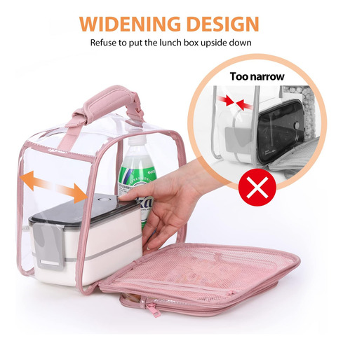 Bormelun ® Bolsas De Almuerzo Grandes Transparentes De Color