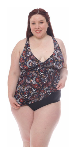 Imagen 8 de 9 de Malla Tankini Mujer Talles Super Grandes Art 240 Local