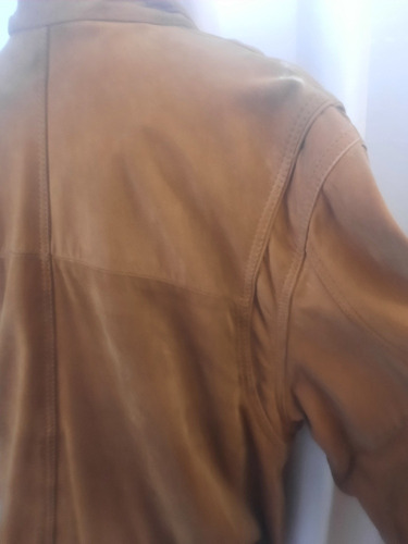 Campera Cuero Natural Talle Xl Hay Que Cambiar Forro (Usado)