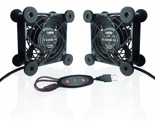 Paquete De 2 Ventiladores Usb De 80 Mm, Ventilador Usb ...