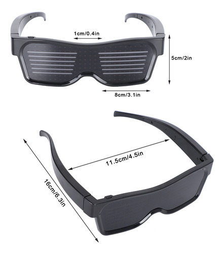 Lentes Led Bluetooth Gafas Ed Vidrios Ligeros Colorido Bts