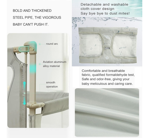 3 En 1 Cunas Para Bebes Cuna Plegable Cama De Bebe Cuna