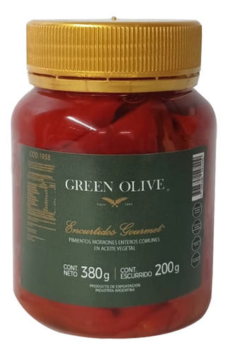 Morrones En Aceite Green Olive 200g