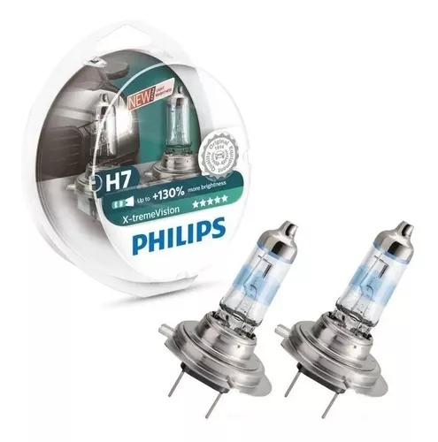 Lampara H7 Philips Xtreme Vision 130% Mas Luz 2 Lamparas 55w