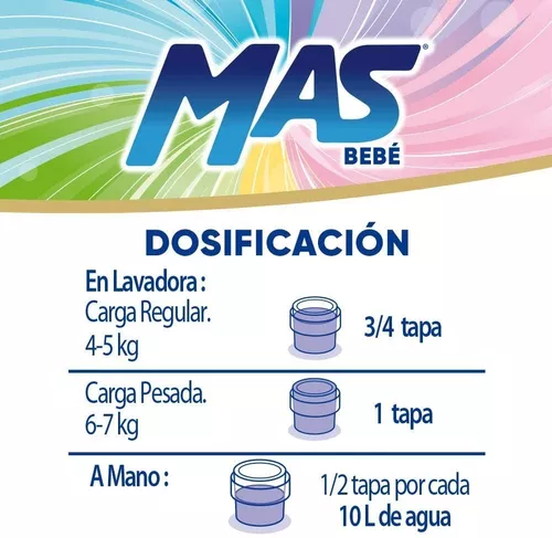 Detergente Líquido para Ropa de Bebé MAS 4.65L