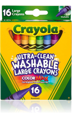 Crayones Lavables Grandes Crayola Ultra Clean X16u Pack X1