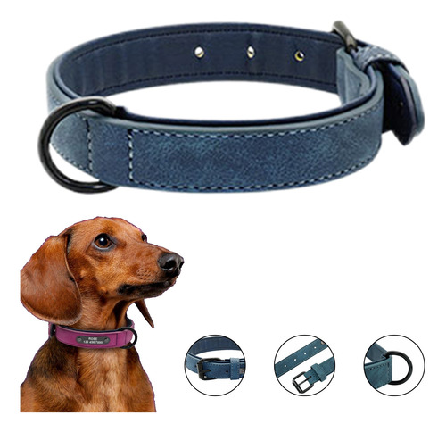 Letra Ajustable Doble Correa De Seguridad Collar De Perro