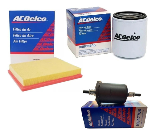 Kit Filtros Aire Aceite Nafta Chevrolet Meriva 1.8 8v