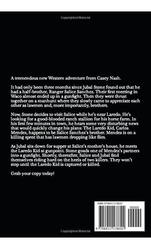 Jubal Stone U.s. Marshal Bad Blood In Laredo A..., De Nash, Casey. Editorial Independently Published En Inglés
