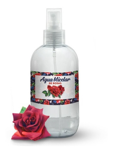 Agua Micelar De Rosas Limpieza Profunda 250ml Pura Y Natural