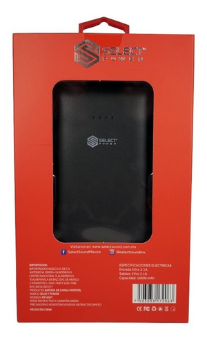 Power Bank Set 10,000 Mah Cables Incluidos Select Power