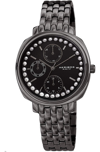 Reloj Mujer Akribos  Ak1114 Cuarzo Pulso Gunmetal Just Watch