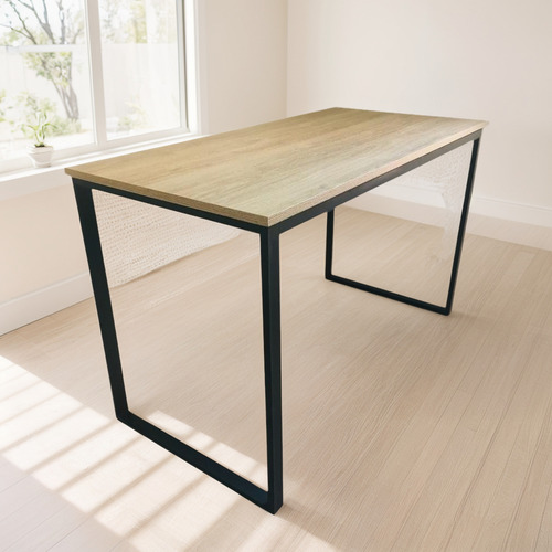 Escritorio Grande Cuartog 200x50 Cm - 75 Cm Altura Helsinki/wengue/olmo Finlandes/blanco/gris/baltico