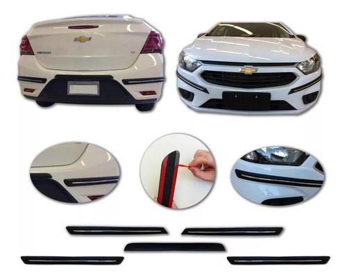 Chevrolet Onix Prisma 2014 2018 Proteccion Paragolpes Cromo 