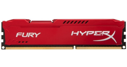 Memoria Ram Hyperx Fury Hx318c10fr/8 8gb Ddr3 1866 Mhz Rojo
