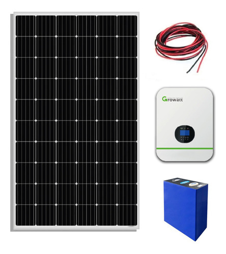 Kit Solar Fotovoltaico 3000w Completo Con Pack As De Litio