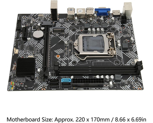 M Atx Placa Base, B75m Vh Lga 1151 Slot Ddr3 × 2 16 Gb De Pl