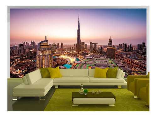 Papel De Parede 3d Sala Quarto Cidade Dubai Ceú M² Ncd251