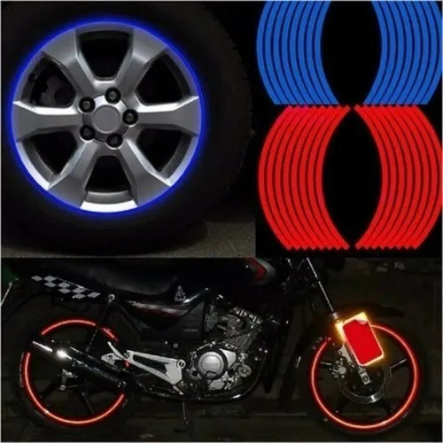 Reflejantes Rines Moto Autos Cintas Adheribles Varios Colore