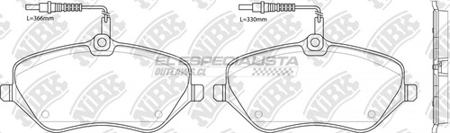 Pastillas De Freno Peugeot 607 3.0 2005 Nibk Delantera