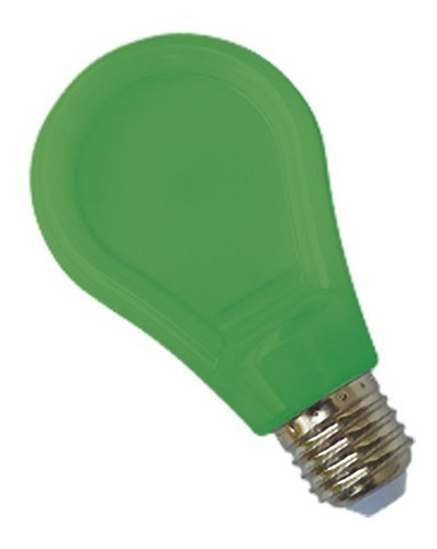 Lámpara Led Slim A70 Policarbonato E27 9w Color Verde Tbcin