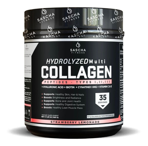 Colageno Sascha Fitness Strawberry Lemonade