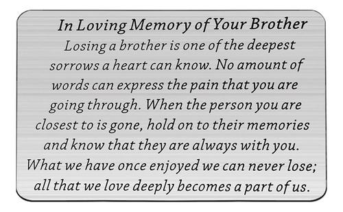 Bobauna Brother/sister Memorial Gift In Loving Memory Of You