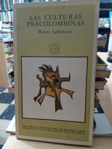 Culturas Precolombinas - Lehmann - Usado - Devoto 