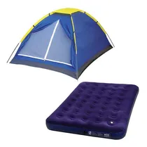 Comprar Barraca Camping Iglu 3 Pessoas + Colchão Inflável Casal Mor