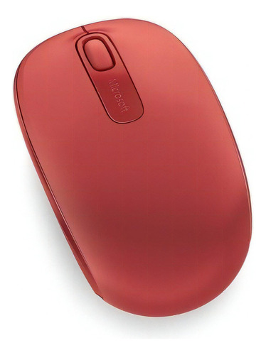 Mouse Microsoft Mobile 1850, Inalámbrico Color, Rojo