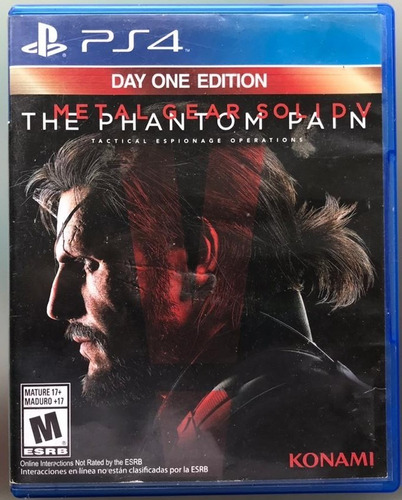 Ps4 Metal Gear Solid V - The Phantom Pain Tactical Espionage