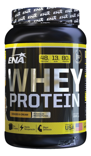 Whey Protein Ena 1000gr Cookies & Cream Proteina Instantánea