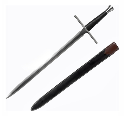 Espada De Caballero Medieval Afilada En Acero 1095, 91cm