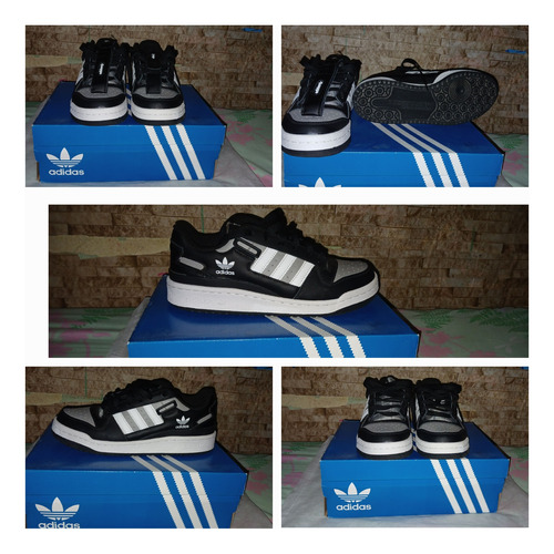 Zapatos adidas Forum Low Talla 40 Negro Con Blanco