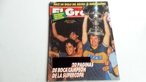 El Gráfico. Boca Campeón De La  Supercopa 1989