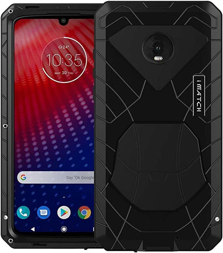 Feitenn Moto Z3 Funda De Metal, Moto Z3 Play Case Heavy Dut.