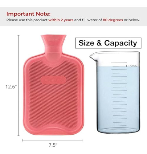 Guatero Bolsa De Agua Caliente Para Calentar Con Funda