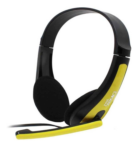 Auricular Vincha Con Microfono Gamer Dinax Dx-amarillo Color Amarillo