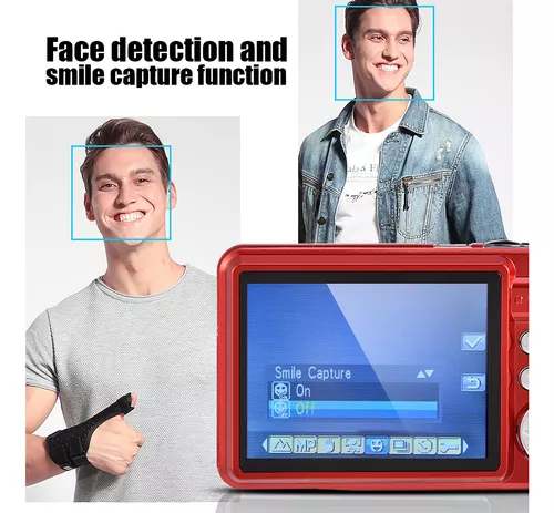 Compre Cámara Digital Mini Cámara de Bolsillo 18mp 2.7 Pulgadas Pantalla  LCD 8x Zoom Zoom Smile Captura Anti-shake Con Batería - Negro en China