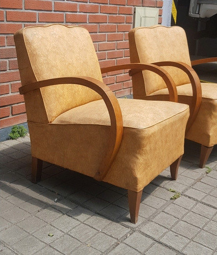 Par De Sillones Mid Century Original Años 70 Halabala