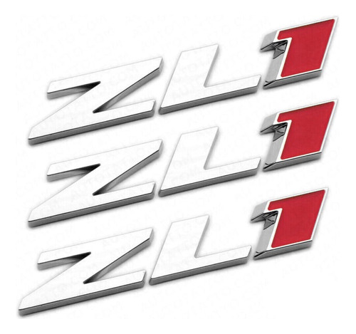 3 Emblemas Camaro Zl1 Cromo V8 Ss Rs 2012 2014 2016 2018 20