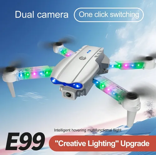 Dron Multifuncional E99 Cámara Dual Vuelo Transmisión Volar