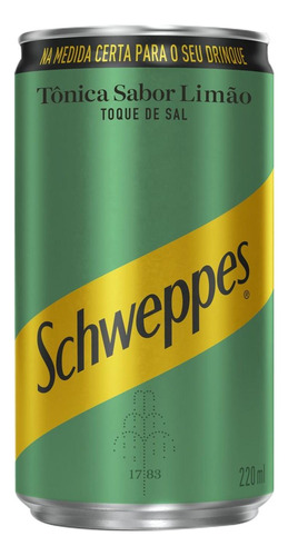Schweppes Sabor Limão Com Toque De Sal 220ml (6 Latas)
